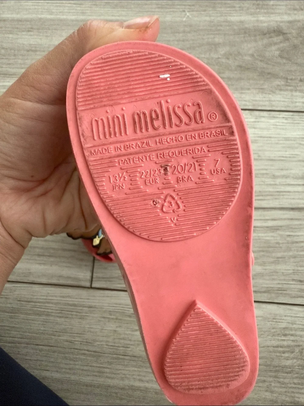 Mini Melissa Lady and the Tramp jelly shoes pink 3D character 7 Toddler